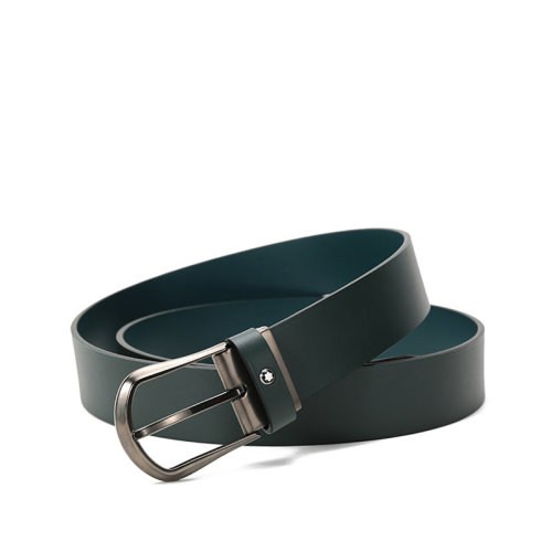 MontBlanc/萬(wàn)寶龍 男士牛皮針扣式雙面皮帶腰帶 118452