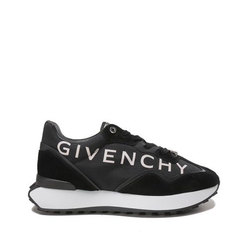 Givenchy/紀(jì)梵希 【22秋冬新款】 男士GIV Runner系列織物/絨面革復(fù)古設(shè)計(jì)厚底系帶休閑運(yùn)動(dòng)鞋 BH006ZH1AL