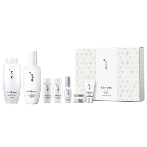 Sulwhasoo/雪花秀滋晶雪膚亮白兩件套 （水125ml+乳125ml+水15ml+乳15ml+面霜5ml+精華露8ml+防紫外霜5ml)