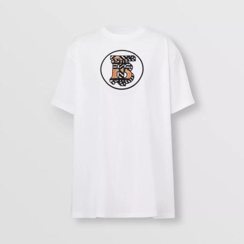  BURBERRY 22年秋冬 女士 專屬標(biāo)識裝飾棉質(zhì)寬松 T 恤衫 80559071