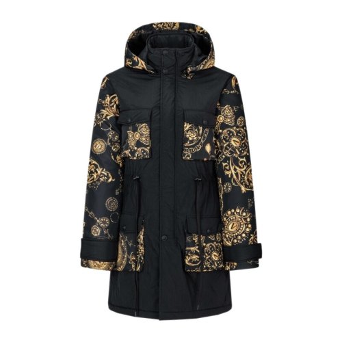  VERSACE JEANS COUTURE 女士黑色滌綸羽絨服 71HAS466 CQS00 G89 PLFSX