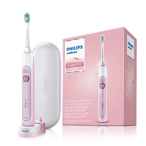 Philips/飛利浦電動(dòng)牙刷成人聲波震動(dòng)(自帶刷頭*1+牙刷盒)2種模式HX6761/03