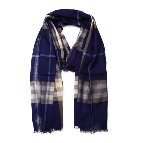BURBERRY/博柏利 輕盈格紋 薄款絲毛混紡圍巾 Scarves