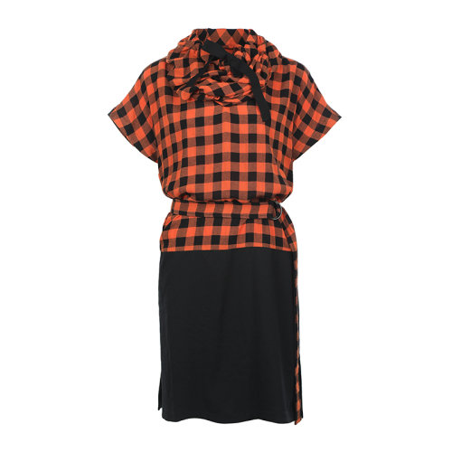 KENZO/高田賢三潮流格紋女士連衣裙裙裝FB62RO050