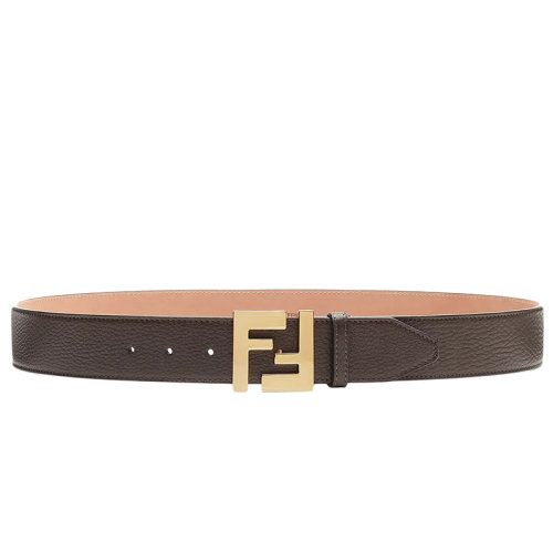 FENDI/芬迪 男士棕色小牛皮Cuoio Romano皮帶7C0403SFRF12G2