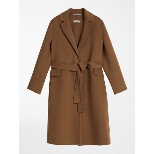 MaxMara/麥絲瑪拉 女士棕色羊毛大衣 9016141906095 POLLY