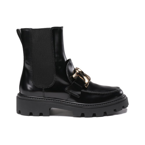 Tod’s/托德斯 【22秋冬新款】 女士皮革麻花扣踝靴切爾西靴短靴 XXW08J0FG30SHA