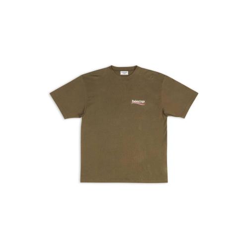  BALENCIAGA巴黎世家 22年秋冬 女士 短袖T恤 POLITICAL CAMPAIGN T-SHIRT LARGE FIT 641655TKV