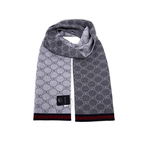 GUCCI/古馳  中性款 圍巾/披肩圍巾 雙G提花羊毛圍巾 簡約時尚易搭配 新年節(jié)好禮