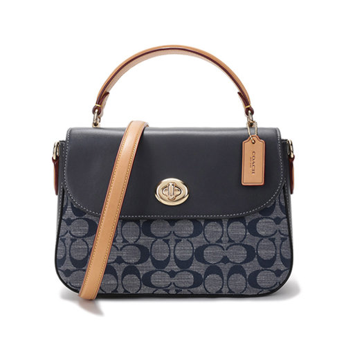 COACH/蔻馳  女士織物/配皮MARLIE手提單肩斜挎包 C4921