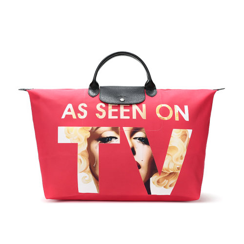 Longchamp/瓏驤  Le Pliage 女士系列織物大號折疊手提包 1624 421