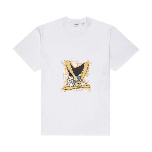  BURBERRY/博柏利 男款涂鴉印花棉質(zhì)質(zhì)白色T恤衫 45671591 PLFSX