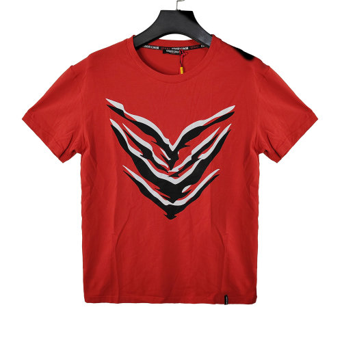 Roberto Cavalli/羅伯圖 卡維里男士紅色短袖 HYY17T JE046