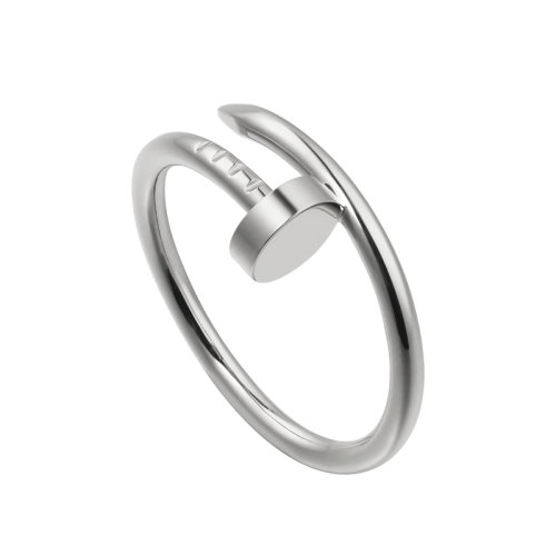 CARTIER/卡地亞 經(jīng)典Juste un Clou系列 18K金白金小號(hào)釘子戒指  B4226000