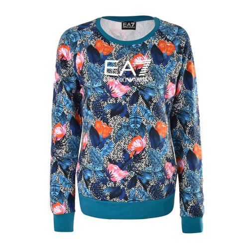  Emporio Armani/安普里奧阿瑪尼 女士印花棉質(zhì)衛(wèi)衣 3GTM69 JE9Z 2554 PLFSX