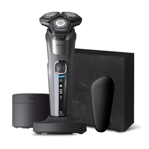 Philips/飛利浦 剃須刀電動(dòng)刮胡刀三刀頭胡須刀全身水洗黑蜂巢系列S8050