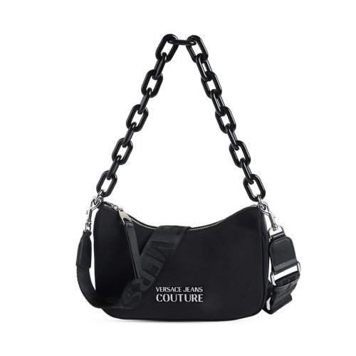 VERSACE/范思哲斜挎包休閑鏈子單間潮流包包黑色