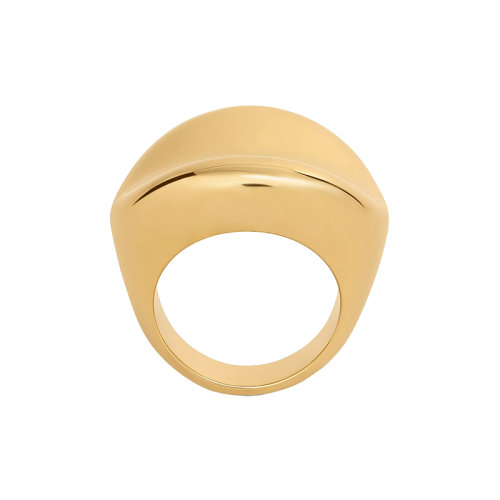 CELINE/賽琳 22新款 男女同款金色金屬抽象形狀戒指460DE6BRA.35OR