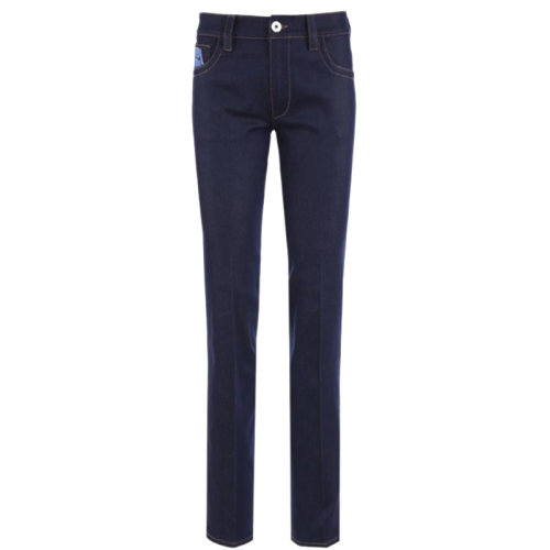 PRADA/普拉達  女褲 女士 深藍色棉質(zhì)時尚牛仔褲 GFP413-1TIL-F0008