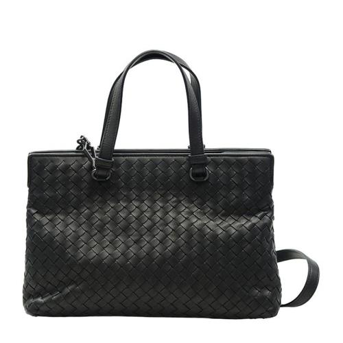 Bottega Veneta/葆蝶家 女士黑色羊皮手提包408674V00168175