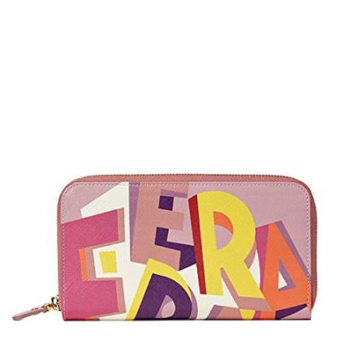 Salvatore Ferragamo/菲拉格慕 女士 女包 混色皮革時(shí)尚卡包錢包 0631821 22C451