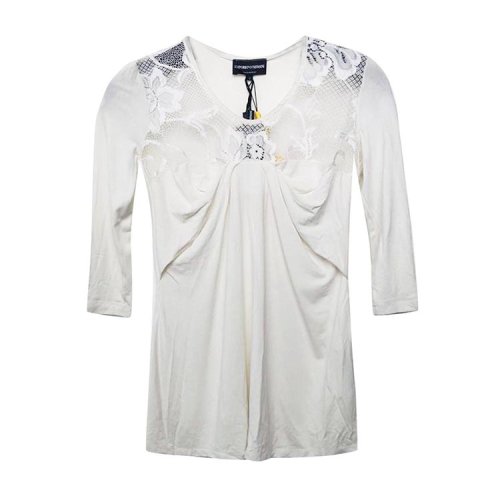 EmporioArmani/安普里奧阿瑪尼/白色女士短袖T恤