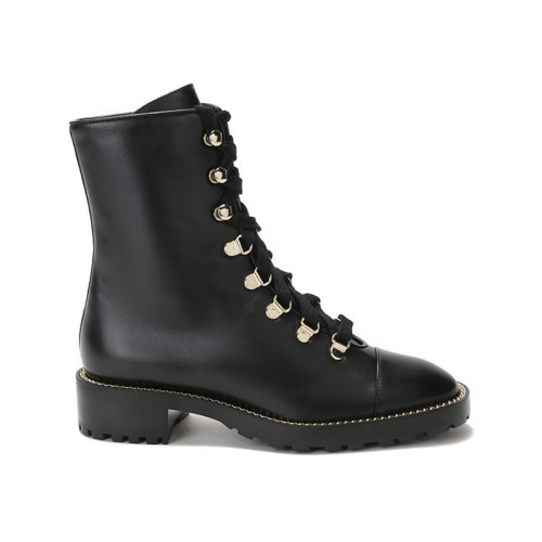 Stuart Weitzman/斯圖爾特韋茨曼 女士牛皮革系帶靴子短靴馬丁靴 KOLBIE