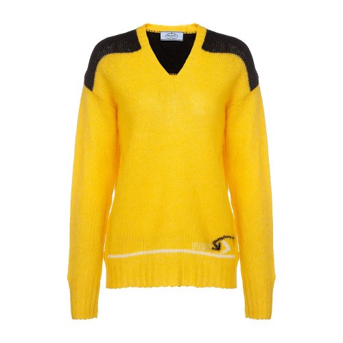 PRADA 純色 時尚 女士針織衫/毛衣 P24H0O 1R9G F0010