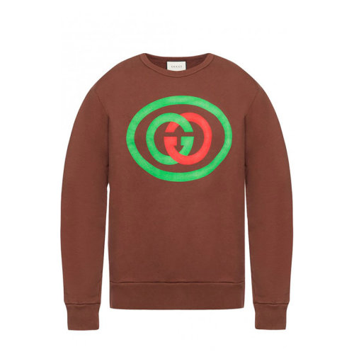 GUCCI/古馳 古琦男裝 互扣式雙G 男士長(zhǎng)袖圓領(lǐng)秋冬衛(wèi)衣 475532XJBCN2236