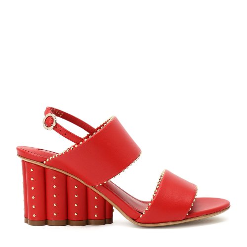 Salvatore Ferragamo/菲拉格慕 紅色 女士坡跟涼鞋 693903-01N683-GAVI-7A70MB