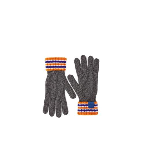  LOEWE羅意威 22年秋冬 女士 手套 Stripe gloves in wool F000487XB7-9177