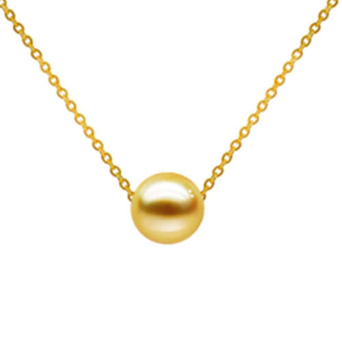 zhuella/珠艾樂(lè) 南洋金珠 路路通 18k金項(xiàng)鏈吊墜