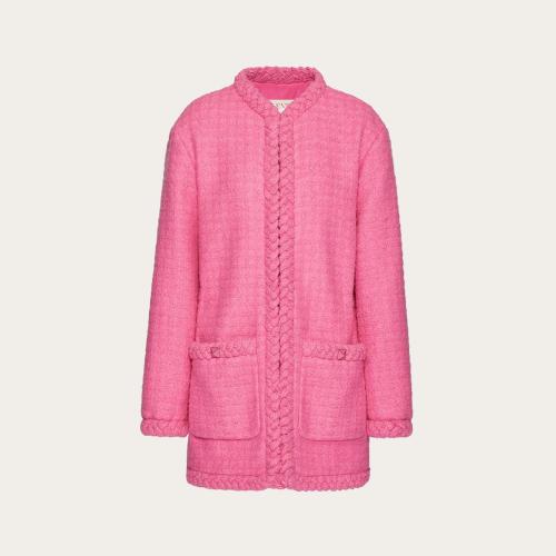  VALENTINO華倫天奴 22年秋冬 女士 大衣 MANTEAU EN TWEED INTEMPOREL XB3CA6606U3Y84