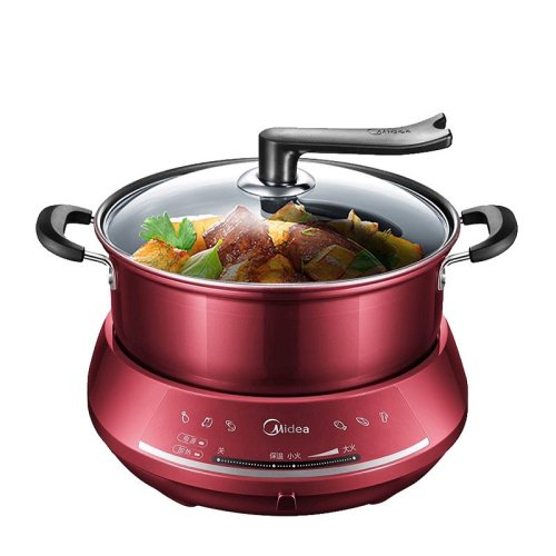 Midea/美的 多用途鍋分體式家用電煮鍋電熱鍋電炒鍋DHY28大容量可煎烤