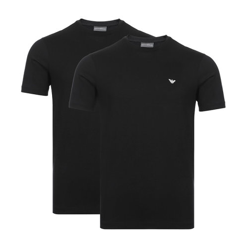 EmporioArmani/安普里奧阿瑪尼 男士短袖T恤 男士棉質(zhì)短袖T恤二件套裝 8N1D61 1JNQZ