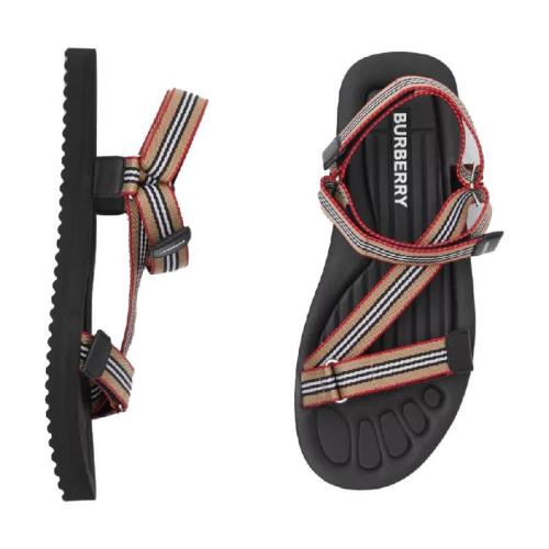  BURBERRY 22年秋冬 男士 標志性條紋涼鞋 80273991 預定商品1-3周發(fā)貨