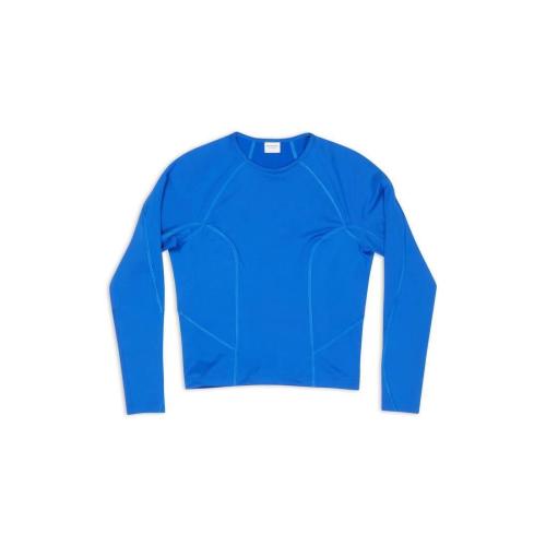  BALENCIAGA巴黎世家 22年秋冬 女士 長(zhǎng)袖T恤 Womens 3b Sports Icon Fitted Long Sleeve Top
