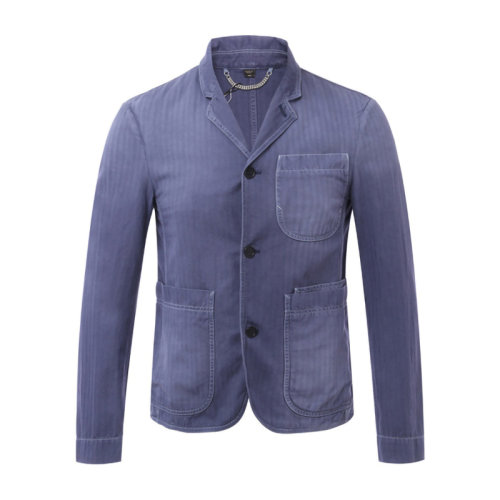 BURBERRY/博柏利藍(lán)色織物男士風(fēng)衣4553146    as