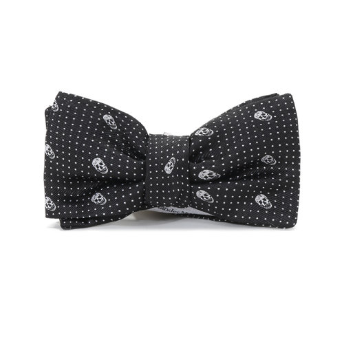 Alexander McQueen/亞歷山大麥昆  男士桑蠶絲領(lǐng)結(jié) 257306 4Q053