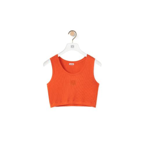  LOEWE羅意威 22年秋冬 女士 背心 Anagram cropped tank top in cotton S359Y23X25-9120