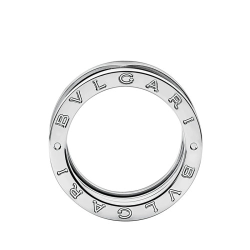 BVLGARI/寶格麗  B.ZERO1系列 18K金白金四排螺旋形戒指 324364
