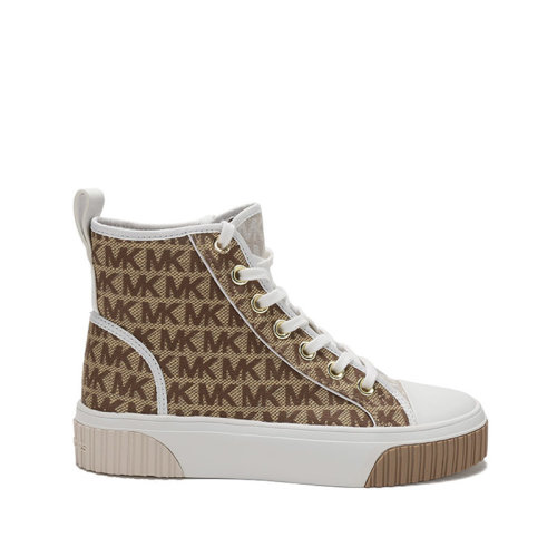 Michael Kors/邁克·科爾斯 女士織物系帶高幫休閑運(yùn)動(dòng)鞋帆布鞋 43T1GTFE5Y