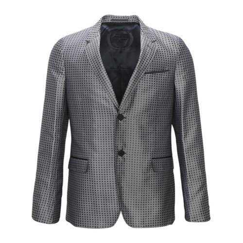 GUCCI 古馳 男裝 服飾 拼色混紡翻領(lǐng) 男士西服