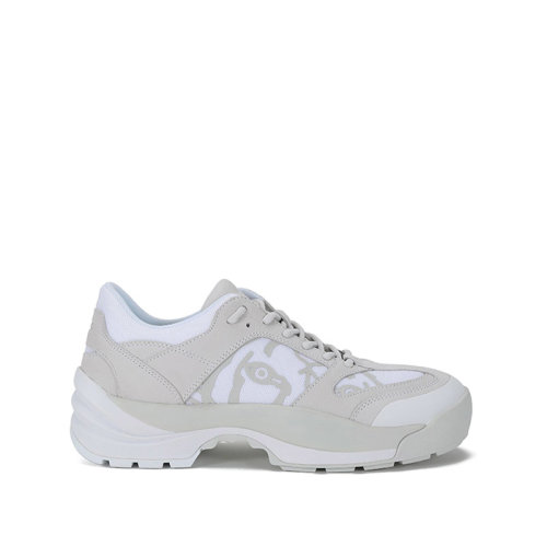 KENZO/高田賢三  男士織物配皮網(wǎng)眼系帶休閑運(yùn)動鞋 FB5 5SN500 L68