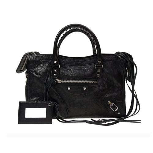 Balenciaga/巴黎世家  女包 女士鉚釘羊皮流蘇手提包單肩包斜挎包 431621-D94JN-1000