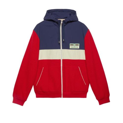  GUCCI古馳 22年秋冬 男士 羊毛針織兜帽拉鏈衛(wèi)衣 673279 XJDUX 6051