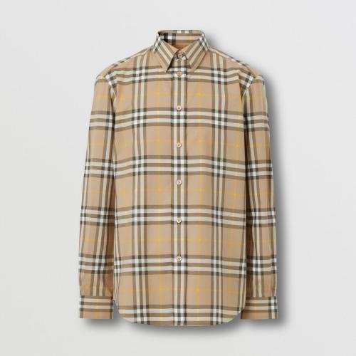  BURBERRY 22年秋冬 男士 格紋棉質(zhì)襯衫 80554921