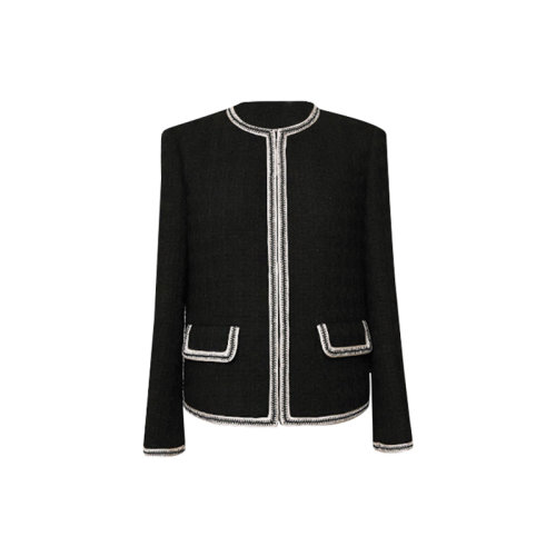 GeleiStory/GeleiStory   秋冬新款小香風(fēng)外套經(jīng)典優(yōu)雅圓領(lǐng)小香短外套  女裝＞女士外套＞女士夾克