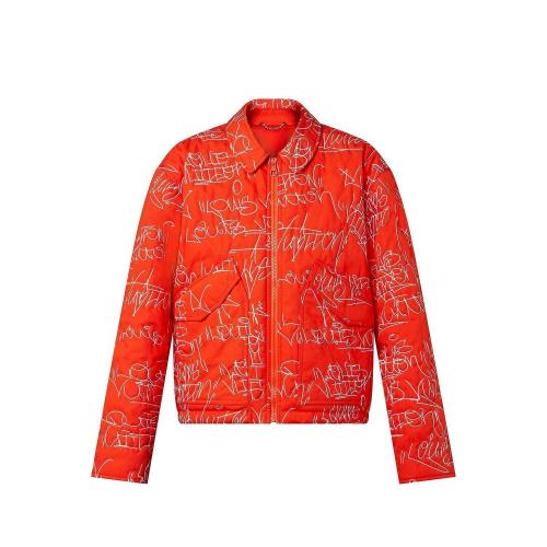  LV路易威登 22年秋冬 男士 夾克 刺繡牛仔飛行員夾克 1AA7GR 1AA7GQ 1AA7GS 1AA7GU 1AA7GP 1AA