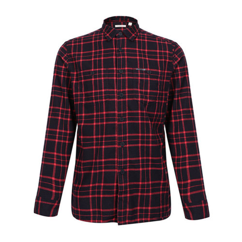 BURBERRY 博柏利 巴寶莉 女士 服裝  翻領(lǐng)紅色格紋長袖襯衫